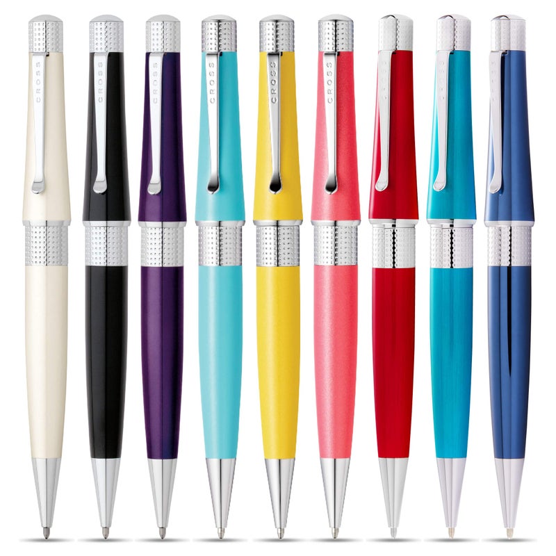 Cross Beverly Refillable Ballpoint Pen, Medium Ballpen, Includes Premium Gift Box - Translucent Cobalt Blue Lacquer - Image 4